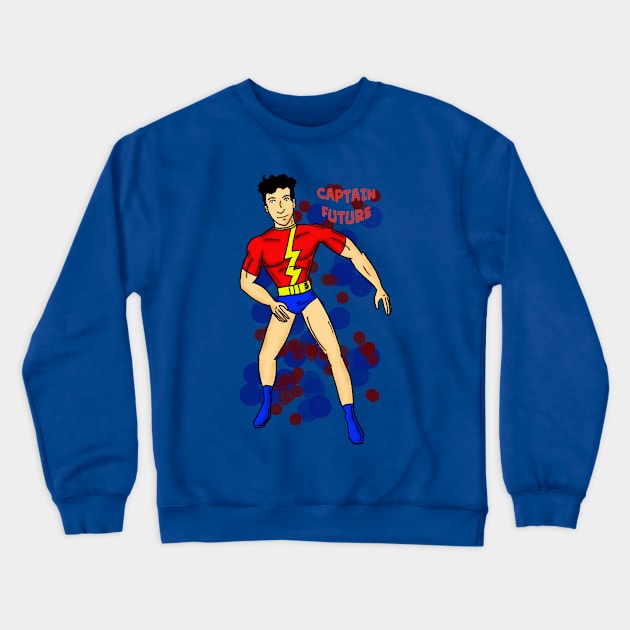 Captain Future Crewneck Sweatshirt by Korey Watkins